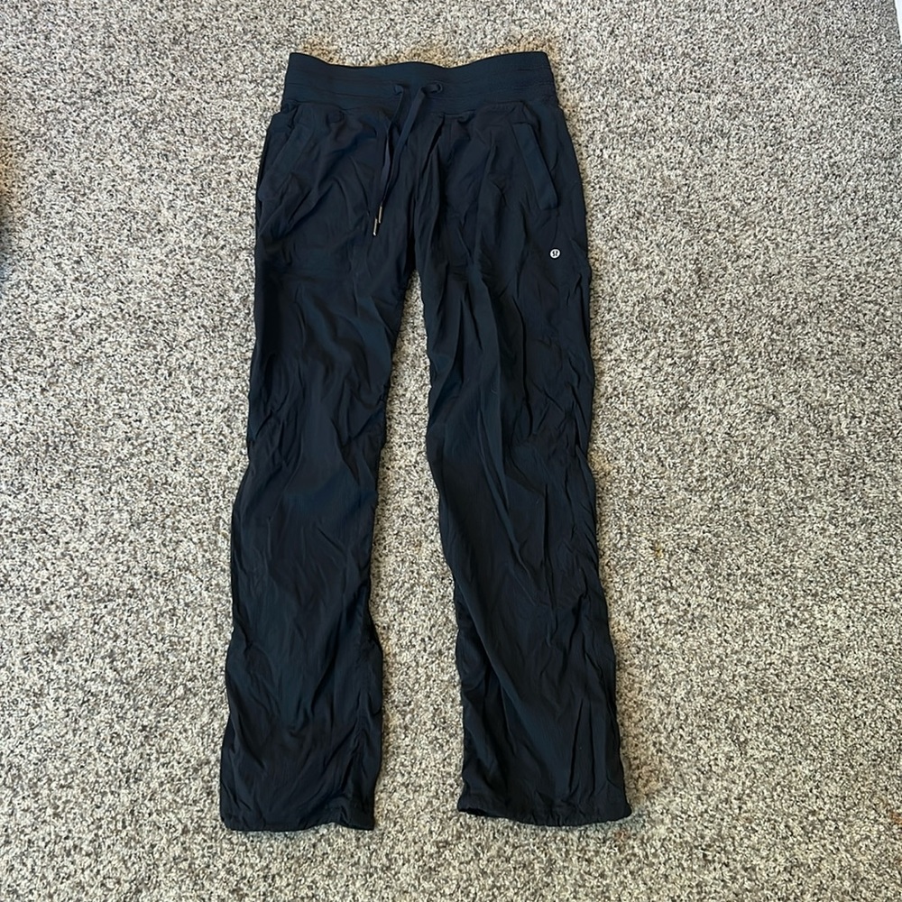 Lululemon dance studio pants open leg